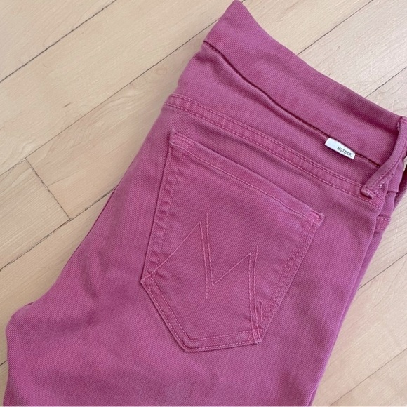 MOTHER Denim - MOTHER Pink Cropped Jeans